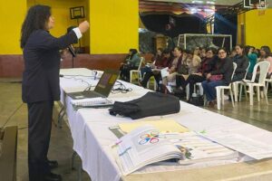 Imagen: CLADE, Liss Pérez | Explicación del modelo en Guatemala.