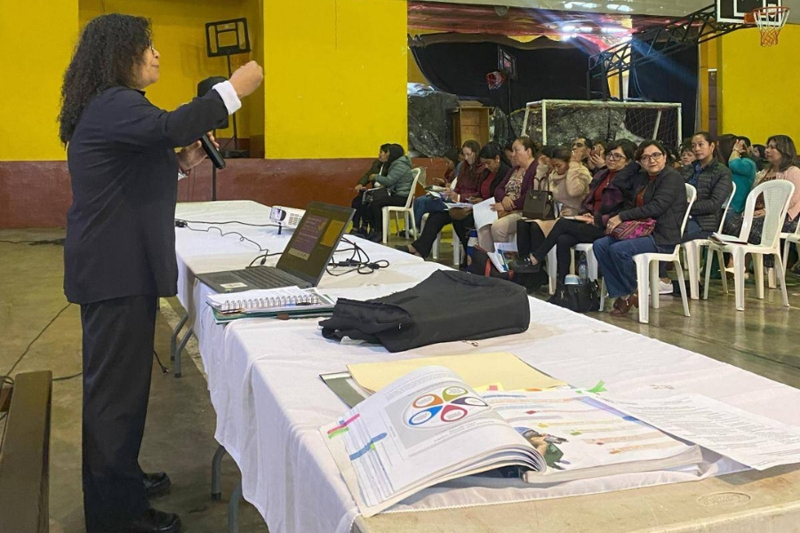 Imagen: CLADE, Liss Pérez | Explicación del modelo en Guatemala.