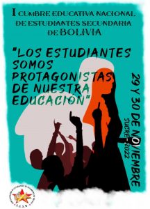Imagen: Confederación de Estudiantes de Secundaria de Bolivia