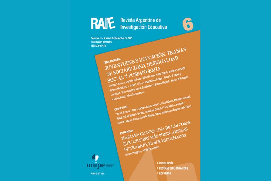 Portada del volumen 3, número 6 de la Revista Argentina de Investigación educativa. Artículo Discriminación, desigualdades y educación