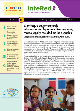 El enfoque de género en la educación en República Dominicana, marco legal y realidad en las escuelas: La ejecución presupuestaria del MINERD del 2017