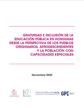 Gratuidad e inclusión de la educación pública en Honduras desde la perspectiva de los pueblos originarios, afrodescendientes y la población con capacidades especiales