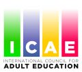 ICAE logo color on white press