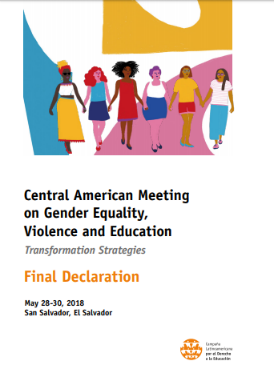 Central American Meeting on Gender Equality, Violence and Education – Final Declaration